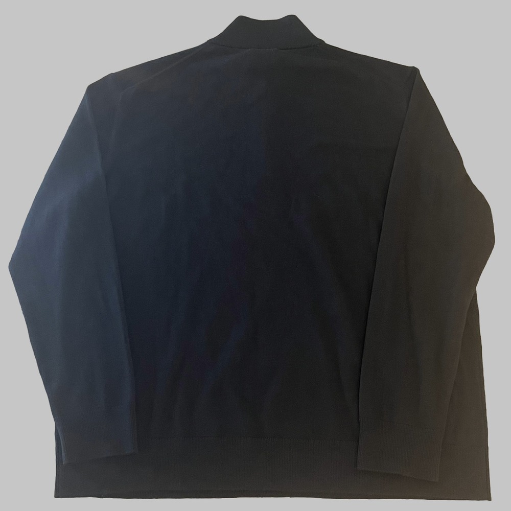 UNTUCKit Belguardo 1/4 Zip Pullover Sweater Men XXL Black Extra Fine Merino Wool - Picture 5 of 10